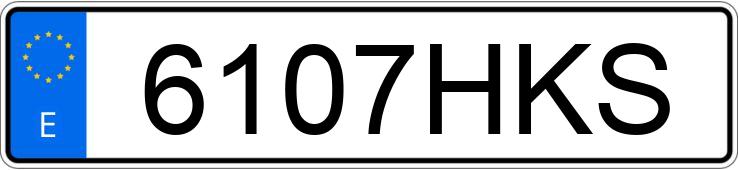 Numer rejestracyjny 6107HKS posiada PEUGEOT 5008