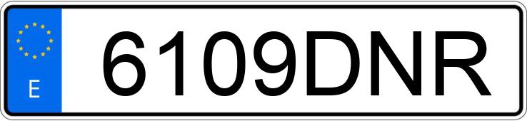 Numer rejestracyjny 6109DNR posiada PEUGEOT 206