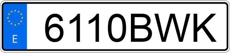 Numer rejestracyjny 6110BWK posiada BMW SERIE 5