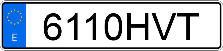Numer rejestracyjny 6110HVT posiada OPEL CORSA