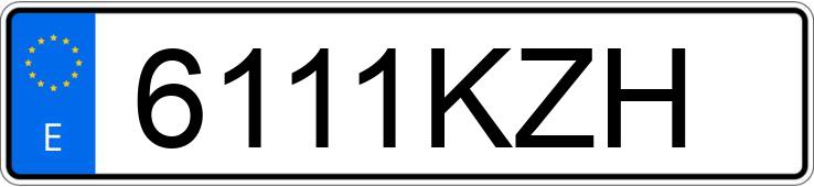 Numer rejestracyjny 6111KZH posiada HYUNDAI TUCSON