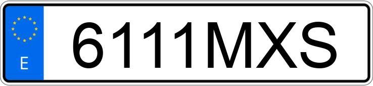 Numer rejestracyjny 6111MXS posiada PORSCHE TAYCAN