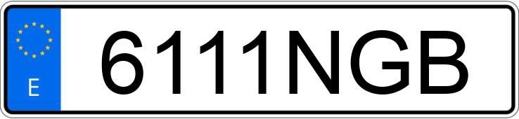 Numer rejestracyjny 6111NGB posiada RENAULT MASTER