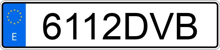 Numer rejestracyjny 6112DVB posiada BMW SERIE 3