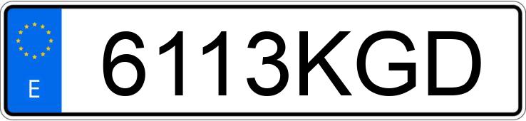 Numer rejestracyjny 6113KGD posiada VOLKSWAGEN CADDY