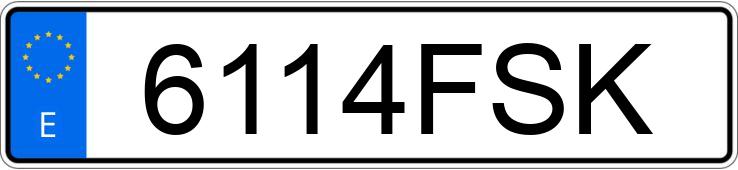 Numer rejestracyjny 6114FSK posiada FORD TRANSIT