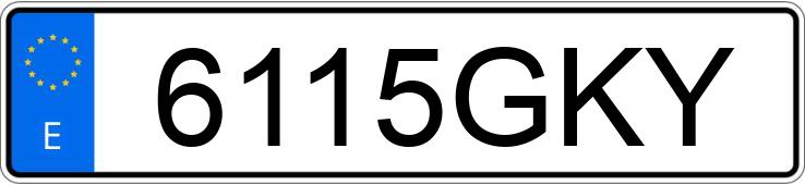 Numer rejestracyjny 6115GKY posiada BMW SERIE 3