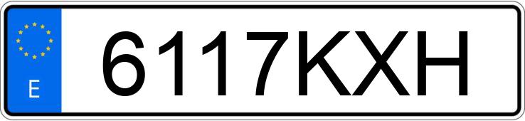 Numer rejestracyjny 6117KXH posiada AUDI Q7