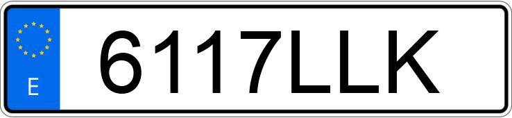 Numer rejestracyjny 6117LLK posiada YAMAHA YP 125