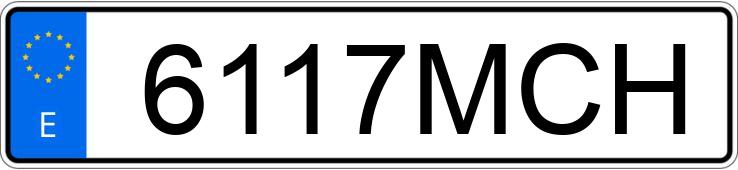 Numer rejestracyjny 6117MCH posiada YAMAHA MT 07