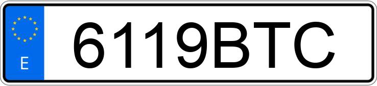 Numer rejestracyjny 6119BTC posiada BMW SERIE 5