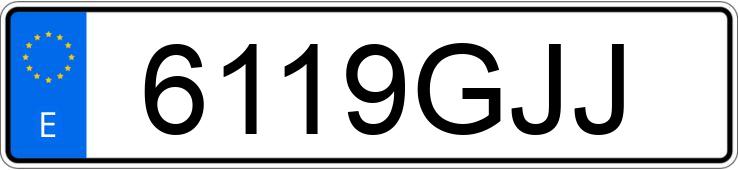 Numer rejestracyjny 6119GJJ posiada VOLKSWAGEN PASSAT Numer rejestracyjny 6119GJJ posiada VOLKSWAGEN PASSAT