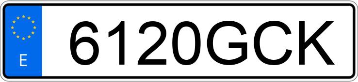 Numer rejestracyjny 6120GCK posiada TRIUMPH BONNEVILLE T100