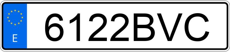 Numer rejestracyjny 6122BVC posiada BMW SERIE 5
