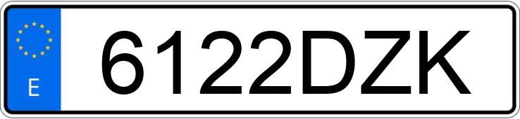 Numer rejestracyjny 6122DZK posiada VOLKSWAGEN GOLF Numer rejestracyjny 6122DZK posiada VOLKSWAGEN GOLF