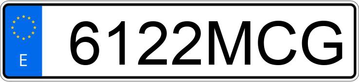 Numer rejestracyjny 6122MCG posiada BMW SERIE 5