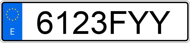 Numer rejestracyjny 6123FYY posiada AUDI A8