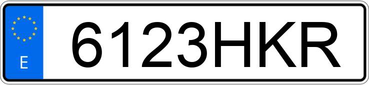 Numer rejestracyjny 6123HKR posiada SEAT LEON