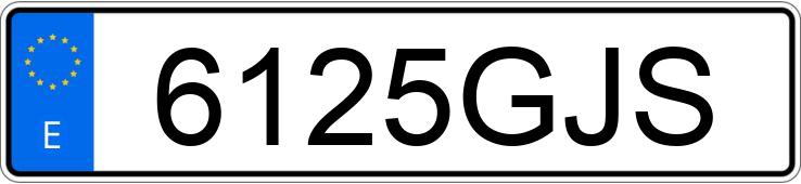 Numer rejestracyjny 6125GJS posiada BMW SERIE 5
