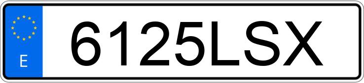 Numer rejestracyjny 6125LSX posiada SEAT IBIZA Numer rejestracyjny 6125LSX posiada SEAT IBIZA