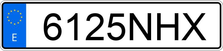 Numer rejestracyjny 6125NHX posiada PEUGEOT 208