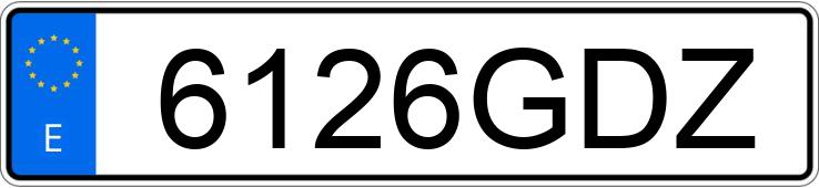 Numer rejestracyjny 6126GDZ posiada VOLKSWAGEN GOLF