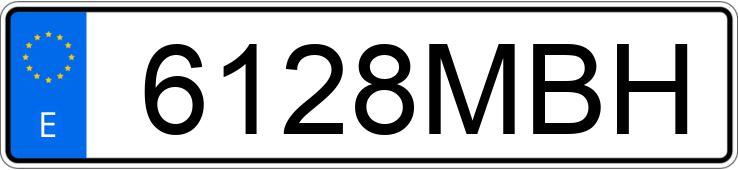 Numer rejestracyjny 6128MBH posiada AUDI A7 SPORTBACK