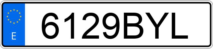 Numer rejestracyjny 6129BYL posiada SEAT IBIZA