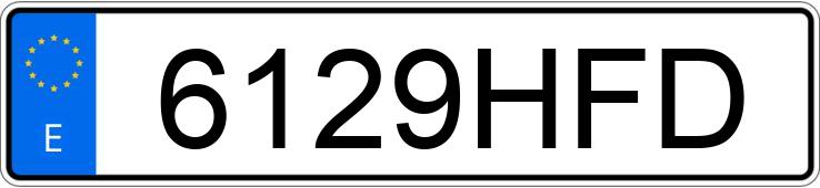 Numer rejestracyjny 6129HFD posiada CITROEN C4 GRAND PICASSO