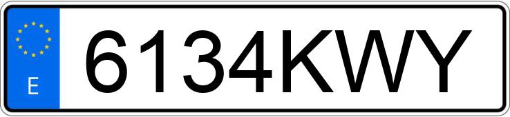 Numer rejestracyjny 6134KWY posiada PEUGEOT 3008