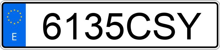 Numer rejestracyjny 6135CSY posiada FORD TRANSIT