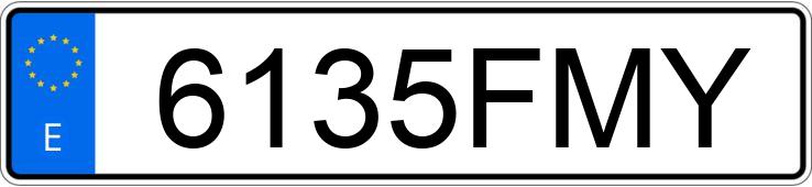 Numer rejestracyjny 6135FMY posiada TOYOTA AURIS