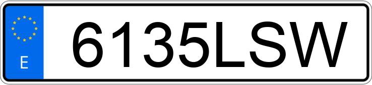 Numer rejestracyjny 6135LSW posiada VOLVO S60