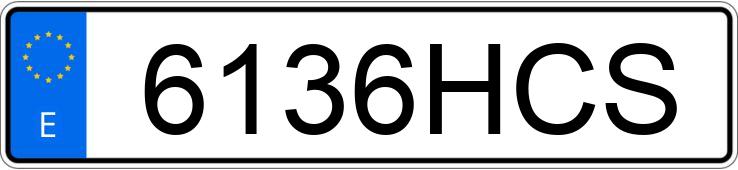 Numer rejestracyjny 6136HCS posiada MERCEDES A (168-169)