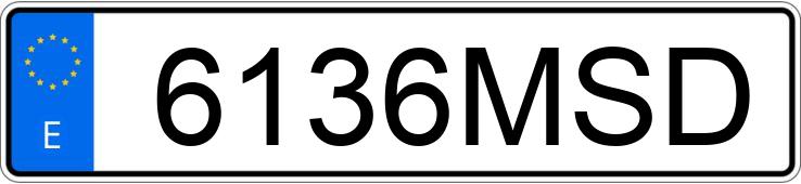 Numer rejestracyjny 6136MSD posiada MASERATI MC20