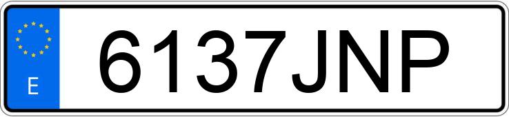 Numer rejestracyjny 6137JNP posiada FORD CUSTOM Numer rejestracyjny 6137JNP posiada FORD CUSTOM