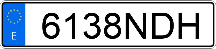 Numer rejestracyjny 6138NDH posiada AUDI A5