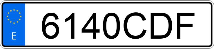 Numer rejestracyjny 6140CDF posiada OPEL ZAFIRA