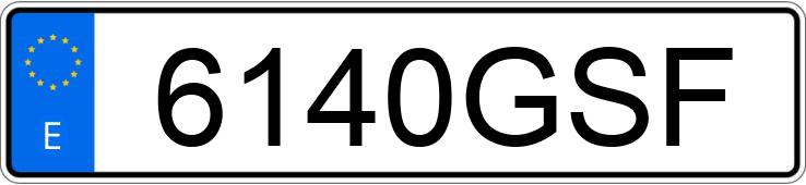 Numer rejestracyjny 6140GSF posiada SEAT LEON