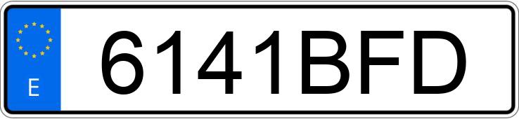 Numer rejestracyjny 6141BFD posiada FORD FOCUS