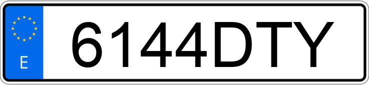 Numer rejestracyjny 6144DTY posiada SEAT LEON