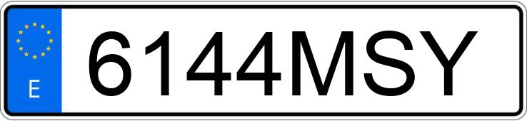 Numer rejestracyjny 6144MSY posiada VOLKSWAGEN MULTIVAN Numer rejestracyjny 6144MSY posiada VOLKSWAGEN MULTIVAN