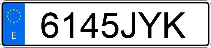 Numer rejestracyjny 6145JYK posiada SEAT IBIZA