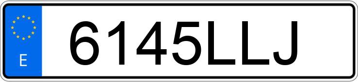 Numer rejestracyjny 6145LLJ posiada VOLKSWAGEN GOLF