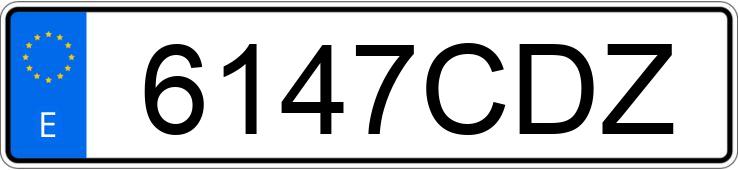 Registreringsnummeret 6147CDZ har BMW SERIE 3