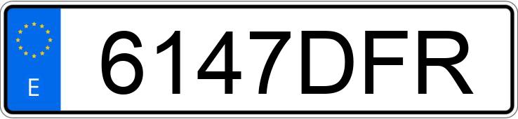 Numer rejestracyjny 6147DFR posiada NISSAN CABSTAR