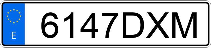 Numer rejestracyjny 6147DXM posiada MERCEDES C (203)