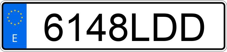 Numer rejestracyjny 6148LDD posiada VOLKSWAGEN GOLF