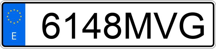 Numer rejestracyjny 6148MVG posiada BMW SERIE 3