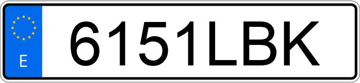 Numer rejestracyjny 6151LBK posiada AUDI A6